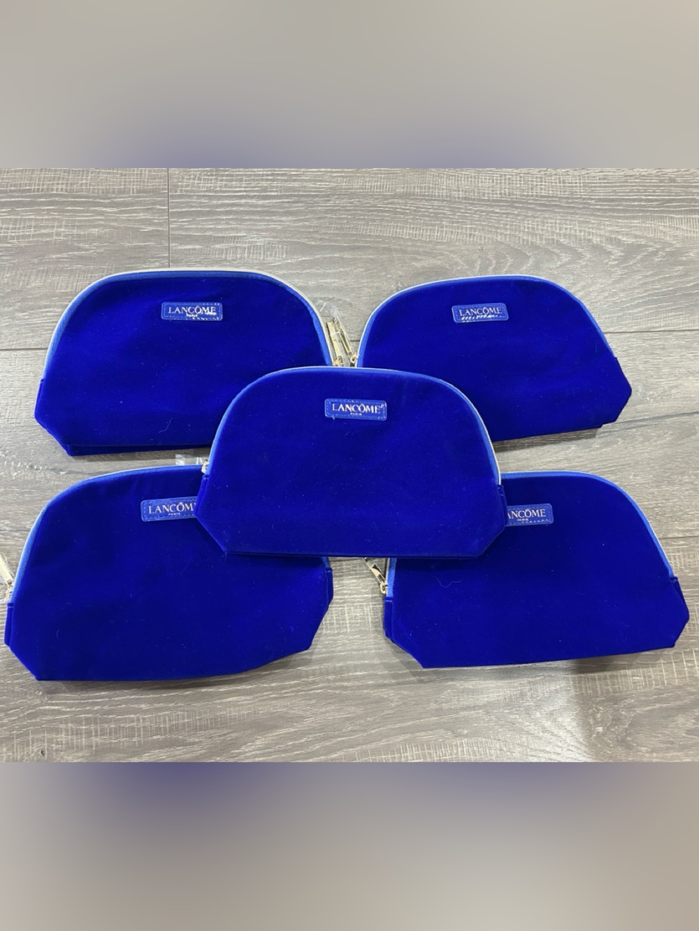 Lancôme Royal Blue Velvet Cosmetic Bag Set